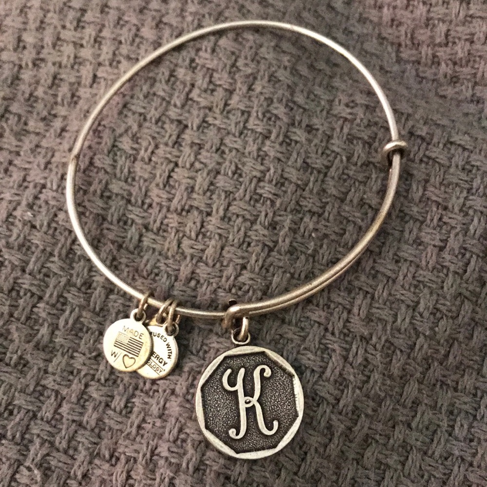Alex and Ani “K” charm bangle